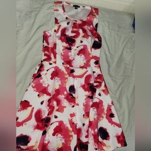 Pink floral dress